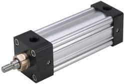 Parker - 8" Stroke x 5" Bore Double Acting Air Cylinder - 1/2 Port, 3/4-16 Rod Thread, 250 Max psi, -10 to 165°F - Americas Tooling