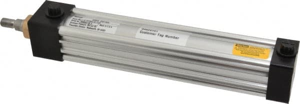 Parker - 8" Stroke x 1-1/2" Bore Double Acting Air Cylinder - 3/8 Port, 7/16-20 Rod Thread, 250 Max psi, -10 to 165°F - Americas Tooling