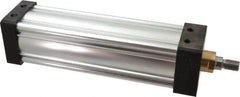 Parker - 10" Stroke x 3-1/4" Bore Double Acting Air Cylinder - 1/2 Port, 3/4-16 Rod Thread, 250 Max psi, -10 to 165°F - Americas Tooling