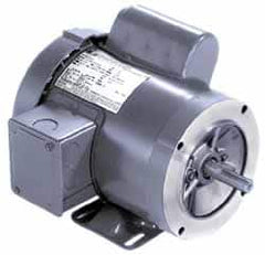 Marathon Electric - 1/2 Max hp, 1,140 Max RPM, Electric AC DC Motor - 115/208-230 V Input, Single Phase, 56C Frame, 0.62" Shaft Diam - Americas Tooling