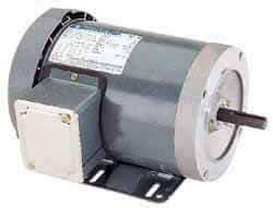 Marathon Electric - 1 Max hp, 3,450 Max RPM, Electric AC DC Motor - 208-230/460 V Input, Three Phase, 56C Frame, 0.62" Shaft Diam - Americas Tooling