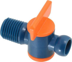 Loc-Line - 10 Piece, 1/4" ID Coolant Hose NPT Valve - Male to Female Connection, Acetal Copolymer Body, 1/4 NPT, Use with Loc-Line Modular Hose Systems - Americas Tooling