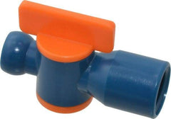 Loc-Line - 10 Piece, 1/4" ID Coolant Hose NPT Valve - Female to Female Connection, Acetal Copolymer Body, 1/4 NPT, Use with Loc-Line Modular Hose Systems - Americas Tooling