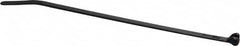 Thomas & Betts - 5-1/2" Long Black Nylon Standard Cable Tie - 40 Lb Tensile Strength, 1.31mm Thick, 28.7mm Max Bundle Diam - Americas Tooling