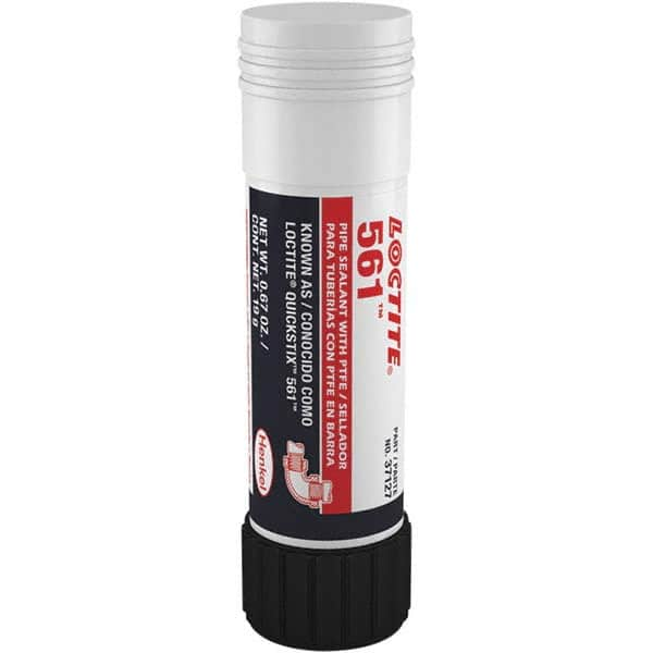 Loctite - 19 g Stick White Thread Sealant - 300°F Max Working Temp, For Metal Tapered Pipe Thread Fittings - Americas Tooling