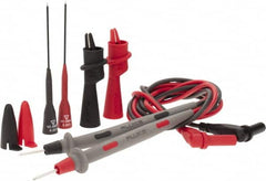 Fluke - Black/Red Electrical Test Equipment Leads Set - Use with Digital Multimeters - Americas Tooling