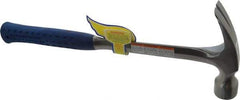 Estwing - 1-3/8 Lb Head, Straight Framing Hammer - 16" OAL, 1-3/64" Face Diam, Smooth Face, Steel Handle with Grip - Americas Tooling