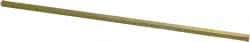 Precision Brand - 12" Long, Gold Dichromate-Plated Key Stock - Medium Carbon Steel - Americas Tooling