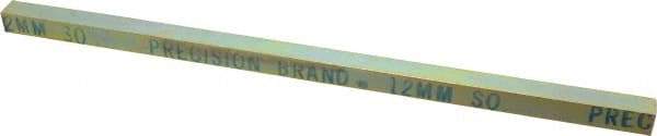 Precision Brand - 12" Long, Gold Dichromate-Plated Key Stock - Medium Carbon Steel - Americas Tooling