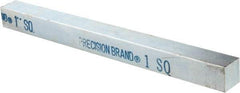 Precision Brand - 12" Long x 1" High x 1" Wide, Zinc-Plated Key Stock - Low Carbon Steel - Americas Tooling