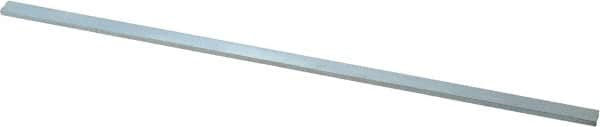 Precision Brand - 12" Long x 3/8" High x 1/8" Wide, Zinc-Plated Key Stock - Low Carbon Steel - Americas Tooling