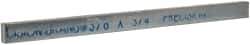 Precision Brand - 12" Long x 3/4" High x 3/8" Wide, Zinc-Plated Key Stock - Low Carbon Steel - Americas Tooling