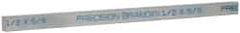 Precision Brand - 12" Long x 5/8" High x 1/2" Wide, Zinc-Plated Key Stock - Low Carbon Steel - Americas Tooling