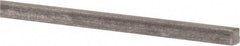 Precision Brand - 12" Long x 3/16" High x 3/16" Wide, Plain Key Stock - Low Carbon Steel - Americas Tooling