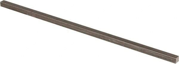 Precision Brand - 12" Long x 5/16" High x 5/16" Wide, Plain Key Stock - Low Carbon Steel - Americas Tooling