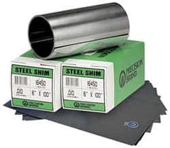 Precision Brand - 5 Ft. Long x 6 Inch Wide x 0.006 Inch Thick, Roll Shim Stock - Stainless Steel - Americas Tooling