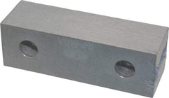 Gibraltar - 6-1/8" Wide x 2" High x 1" Thick, Flat/No Step Vise Jaw - Soft, Aluminum, Fixed Jaw, Compatible with 6" Vises - Americas Tooling