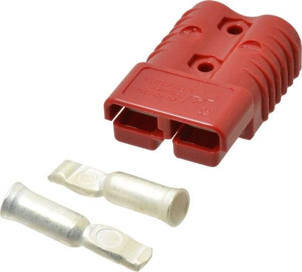 Made in USA - 1/0 AWG, 600 V, 175 A, Battery Connector - Red - Americas Tooling