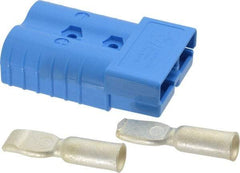 Made in USA - 2/0 AWG, 600 V, 350 A, Battery Connector - Blue - Americas Tooling