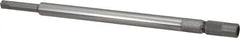 Made in USA - 7/16 Inch Tap, 9 Inch Overall Length, 1/2 Inch Max Diameter, Tap Extension - 0.323 Inch Tap Shank Diameter, 0.323 Inch Extension Shank Diameter, 0.242 Inch Extension Square Size, 11/16 Inch Tap Depth, Tool Steel - Exact Industrial Supply