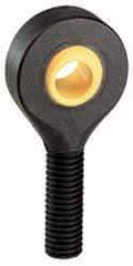 Igus - 5/8" ID, 1-1/2" Max OD, 945 Lb Max Static Cap, Self Aligning Spherical Rod End - 5/8-18 LH, 5/8" Shank Diam, 1-5/8" Shank Length, Thermoplastic with Plastic Raceway - Americas Tooling