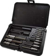 Walton - #4 to 3/4" Tap Extractor Set - 3, 4 Flutes, 13 Pieces - Americas Tooling