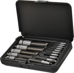 Walton - #4 to 1" Tap Extractor Set - 3, 4 Flutes, 15 Pieces - Americas Tooling