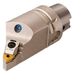 Iscar - Right Hand Cut, Size HSK A63, WN.. Insert Compatiblity, Internal or External Modular Turning & Profiling Cutting Unit Head - 25mm Ctr to Cutting Edge, 110mm Head Length, Through Coolant, Series Multi-Wedge - Americas Tooling