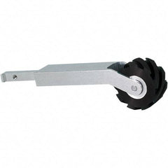 Dynabrade - 1" Wide Contact Arm - 24" Belt Length x 1" Belt Width, Serrated, Rubber, 70" Contact Wheel Diam - Americas Tooling