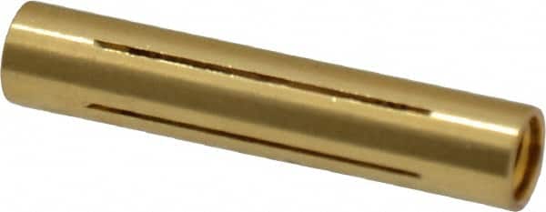 Made in USA - 1/4" Diam Through Hole Barrel Cylinder - 1-1/4" Barrel Length, Eccentric Slot - Americas Tooling