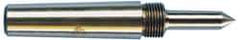 Riten - 1" Head Diam, Carbide-Tipped Steel Standard Point Solid Dead Center - 3MT Morse Taper, 1" Point Diam, 1-5/8" Point Length, 2-3/8" OAL - Americas Tooling