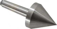 Riten - 2-3/4" Head Diam, Hardened Tool Steel Pipe Nose Point Solid Dead Center - 3MT Morse Taper, 2-3/4" Point Diam, 2.37" Point Length, 3.38" OAL - Americas Tooling