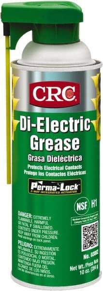 CRC - 16 oz Aerosol Silicone General Purpose Grease - Opaque White, Food Grade, 400°F Max Temp, NLGIG 2, - Americas Tooling