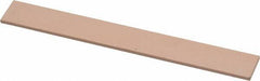 Made in USA - 600 Grit Aluminum Oxide Rectangular Polishing Stone - Super Fine Grade, 1/2" Wide x 4" Long x 1/16" Thick - Americas Tooling