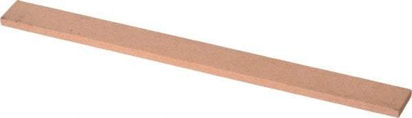 Made in USA - 180 Grit Aluminum Oxide Rectangular Polishing Stone - Very Fine Grade, 1/2" Wide x 6" Long x 1/8" Thick - Americas Tooling