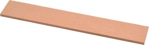 Made in USA - 180 Grit Aluminum Oxide Rectangular Polishing Stone - Very Fine Grade, 1" Wide x 6" Long x 1/8" Thick - Americas Tooling