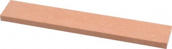 Made in USA - 120 Grit Aluminum Oxide Rectangular Polishing Stone - Fine Grade, 1" Wide x 6" Long x 1/4" Thick - Americas Tooling