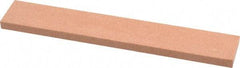 Made in USA - 120 Grit Aluminum Oxide Rectangular Polishing Stone - Fine Grade, 1" Wide x 6" Long x 1/4" Thick - Americas Tooling