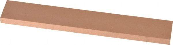 Made in USA - 220 Grit Aluminum Oxide Rectangular Polishing Stone - Very Fine Grade, 1" Wide x 6" Long x 1/4" Thick - Americas Tooling