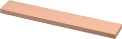 Made in USA - 320 Grit Aluminum Oxide Rectangular Polishing Stone - Extra Fine Grade, 1" Wide x 6" Long x 1/4" Thick - Americas Tooling