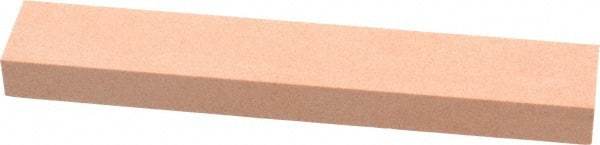 Made in USA - 180 Grit Aluminum Oxide Rectangular Polishing Stone - Very Fine Grade, 1" Wide x 6" Long x 1/2" Thick - Americas Tooling