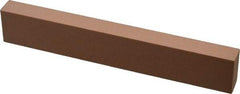 Made in USA - 220 Grit Aluminum Oxide Rectangular Polishing Stone - Very Fine Grade, 1" Wide x 6" Long x 1/2" Thick - Americas Tooling