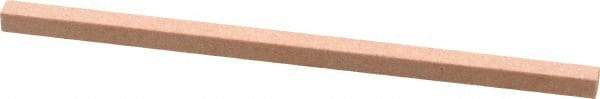 Made in USA - 180 Grit Aluminum Oxide Square Polishing Stone - Very Fine Grade, 5/32" Wide x 4" Long x 5/32" Thick - Americas Tooling