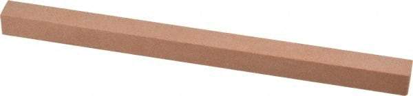 Made in USA - 180 Grit Aluminum Oxide Square Polishing Stone - Very Fine Grade, 3/8" Wide x 6" Long x 3/8" Thick - Americas Tooling