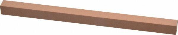 Made in USA - 220 Grit Aluminum Oxide Square Polishing Stone - Very Fine Grade, 3/8" Wide x 6" Long x 3/8" Thick - Americas Tooling