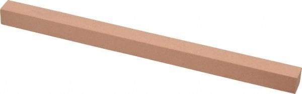 Made in USA - 320 Grit Aluminum Oxide Square Polishing Stone - Extra Fine Grade, 3/8" Wide x 6" Long x 3/8" Thick - Americas Tooling