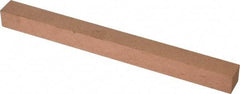 Made in USA - 180 Grit Aluminum Oxide Square Polishing Stone - Very Fine Grade, 1/2" Wide x 6" Long x 1/2" Thick - Americas Tooling