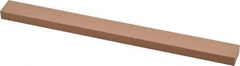 Made in USA - 320 Grit Aluminum Oxide Rectangular Polishing Stone - Extra Fine Grade, 1/2" Wide x 6" Long x 1/4" Thick - Americas Tooling