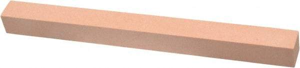 Made in USA - 220 Grit Aluminum Oxide Square Polishing Stone - Very Fine Grade, 1/2" Wide x 6" Long x 1/2" Thick - Americas Tooling