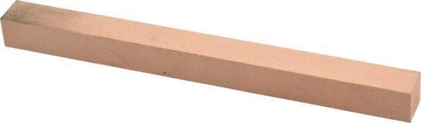 Made in USA - 400 Grit Aluminum Oxide Square Polishing Stone - Super Fine Grade, 1/2" Wide x 6" Long x 1/2" Thick - Americas Tooling